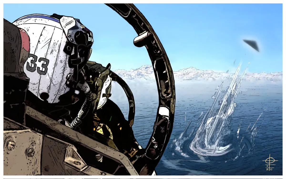 Triangle over Ocean - Pilot Encounter by Olof Röckner